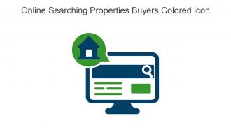 Online Searching Properties Buyers Colored Icon In Powerpoint Pptx Png And Editable Eps Format