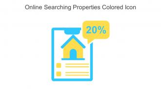 Online Searching Properties Colored Icon In Powerpoint Pptx Png And Editable Eps Format