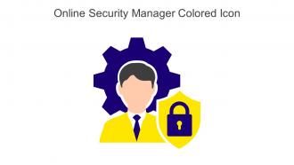 Online Security Manager Colored Icon In Powerpoint Pptx Png And Editable Eps Format