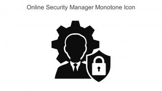 Online Security Manager Monotone Icon In Powerpoint Pptx Png And Editable Eps Format