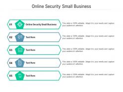 Online security small business ppt powerpoint presentation slides styles cpb