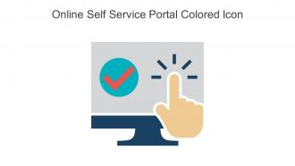Online Self Service Portal Colored Icon In Powerpoint Pptx Png And Editable Eps Format