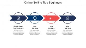 Online selling tips beginners ppt powerpoint presentation file deck cpb