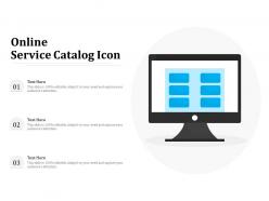 Online service catalog icon