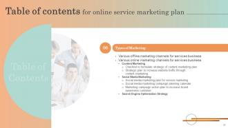 Online Service Marketing Plan Complete Deck Aesthatic Informative
