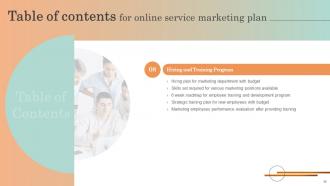 Online Service Marketing Plan Complete Deck Unique Analytical