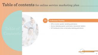 Online Service Marketing Plan Complete Deck Colorful Analytical