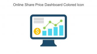 Online Share Price Dashboard Colored Icon In Powerpoint Pptx Png And Editable Eps Format