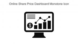 Online Share Price Dashboard Monotone Icon In Powerpoint Pptx Png And Editable Eps Format
