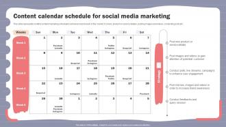 Online Shopper Marketing Plan Content Calendar Schedule For Social Media Marketing