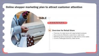 Online Shopper Marketing Plan To Attract Customer Attention MKT CD V Researched