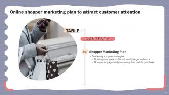 Online Shopper Marketing Plan To Attract Customer Attention MKT CD V Multipurpose