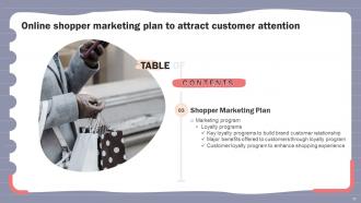 Online Shopper Marketing Plan To Attract Customer Attention MKT CD V Images Template