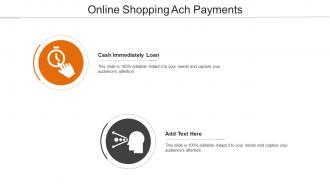 Online Shopping Ach Payments Ppt PowerPoint Presentation Ideas Icon Cpb