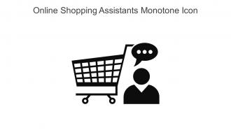 Online Shopping Assistants Monotone Icon In Powerpoint Pptx Png And Editable Eps Format