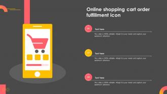 Online Shopping Cart Order Fulfillment Icon