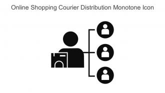 Online Shopping Courier Distribution Monotone Icon In Powerpoint Pptx Png And Editable Eps Format