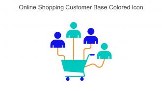 Online Shopping Customer Base Colored Icon In Powerpoint Pptx Png And Editable Eps Format