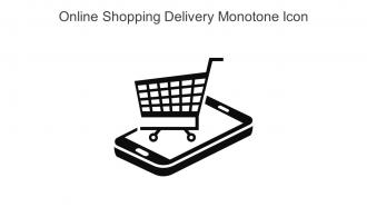 Online Shopping Delivery Monotone Icon In Powerpoint Pptx Png And Editable Eps Format