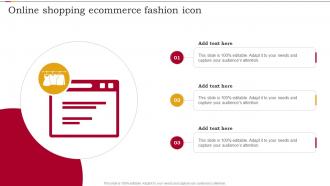 Online Shopping Ecommerce Fashion Icon