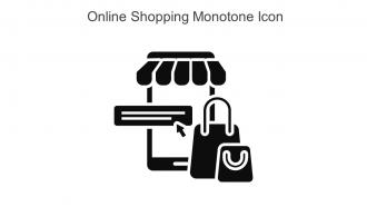 Online Shopping Monotone Icon In Powerpoint Pptx Png And Editable Eps Format