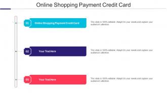 Online Shopping Payment Credit Card Ppt Powerpoint Presentation Styles Example Topics Cpb