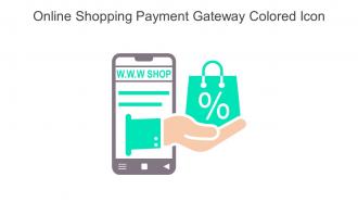 Online Shopping Payment Gateway Colored Icon In Powerpoint Pptx Png And Editable Eps Format