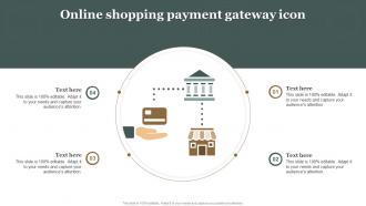 Online Shopping Payment Gateway Icon