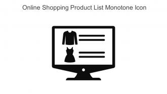 Online Shopping Product List Monotone Icon In Powerpoint Pptx Png And Editable Eps Format