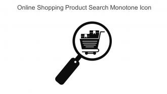Online Shopping Product Search Monotone Icon In Powerpoint Pptx Png And Editable Eps Format