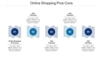 Online Shopping Pros Cons Ppt Powerpoint Presentation Pictures Graphics Example Cpb