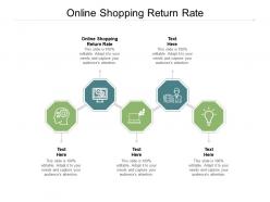 Online shopping return rate ppt powerpoint presentation information cpb