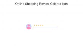 Online Shopping Review Colored Icon In Powerpoint Pptx Png And Editable Eps Format