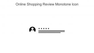 Online Shopping Review Monotone Icon In Powerpoint Pptx Png And Editable Eps Format