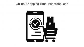 Online Shopping Time Monotone Icon In Powerpoint Pptx Png And Editable Eps Format