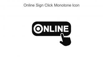 Online Sign Click Monotone Icon In Powerpoint Pptx Png And Editable Eps Format