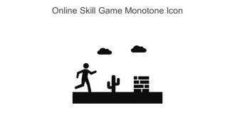 Online Skill Game Monotone Icon In Powerpoint Pptx Png And Editable Eps Format