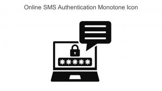 Online SMS Authentication Monotone Icon In Powerpoint Pptx Png And Editable Eps Format