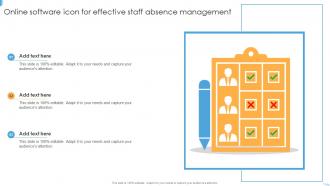Online Software Icon For Effective Staff Absence Management
