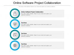 Online software project collaboration ppt powerpoint presentation infographic template cpb