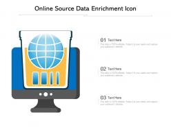 Online source data enrichment icon
