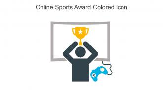 Online Sports Award Colored Icon In Powerpoint Pptx Png And Editable Eps Format