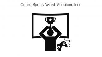 Online Sports Award Monotone Icon In Powerpoint Pptx Png And Editable Eps Format