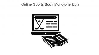 Online Sports Book Monotone Icon In Powerpoint Pptx Png And Editable Eps Format