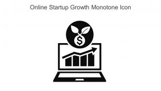 Online Startup Growth Monotone Icon In Powerpoint Pptx Png And Editable Eps Format