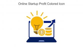Online Startup Profit Colored Icon In Powerpoint Pptx Png And Editable Eps Format