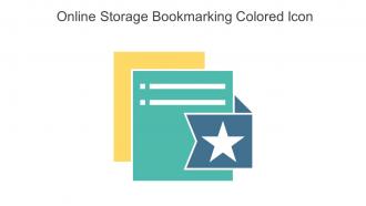 Online Storage Bookmarking Colored Icon In Powerpoint Pptx Png And Editable Eps Format