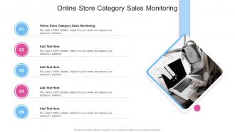 Online Store Category Sales Monitoring In Powerpoint And Google Slides Cpb