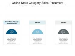 Online store category sales placement ppt powerpoint presentation model gridlines cpb