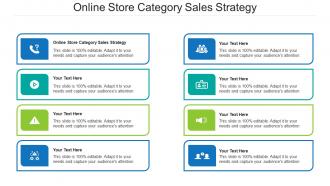Online store category sales strategy ppt powerpoint presentation professional display cpb